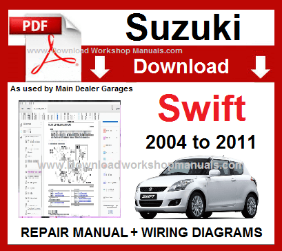 Suzuki Swift Service Repair Workshop Manual